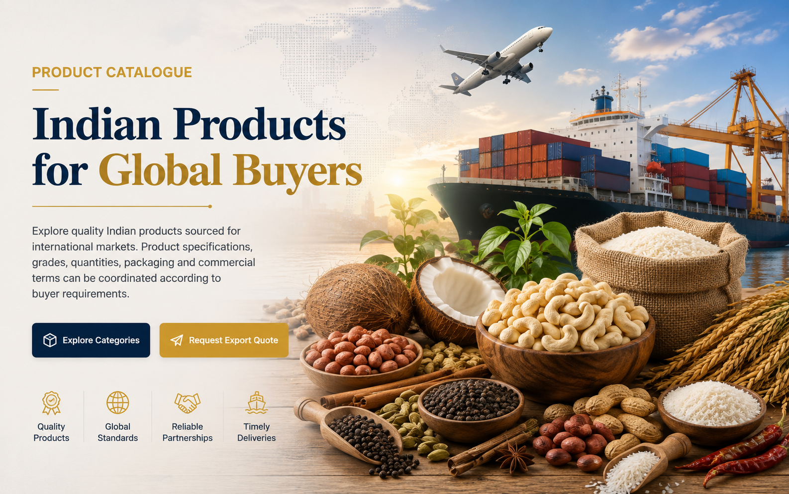 Indian export product catalogue for global buyers